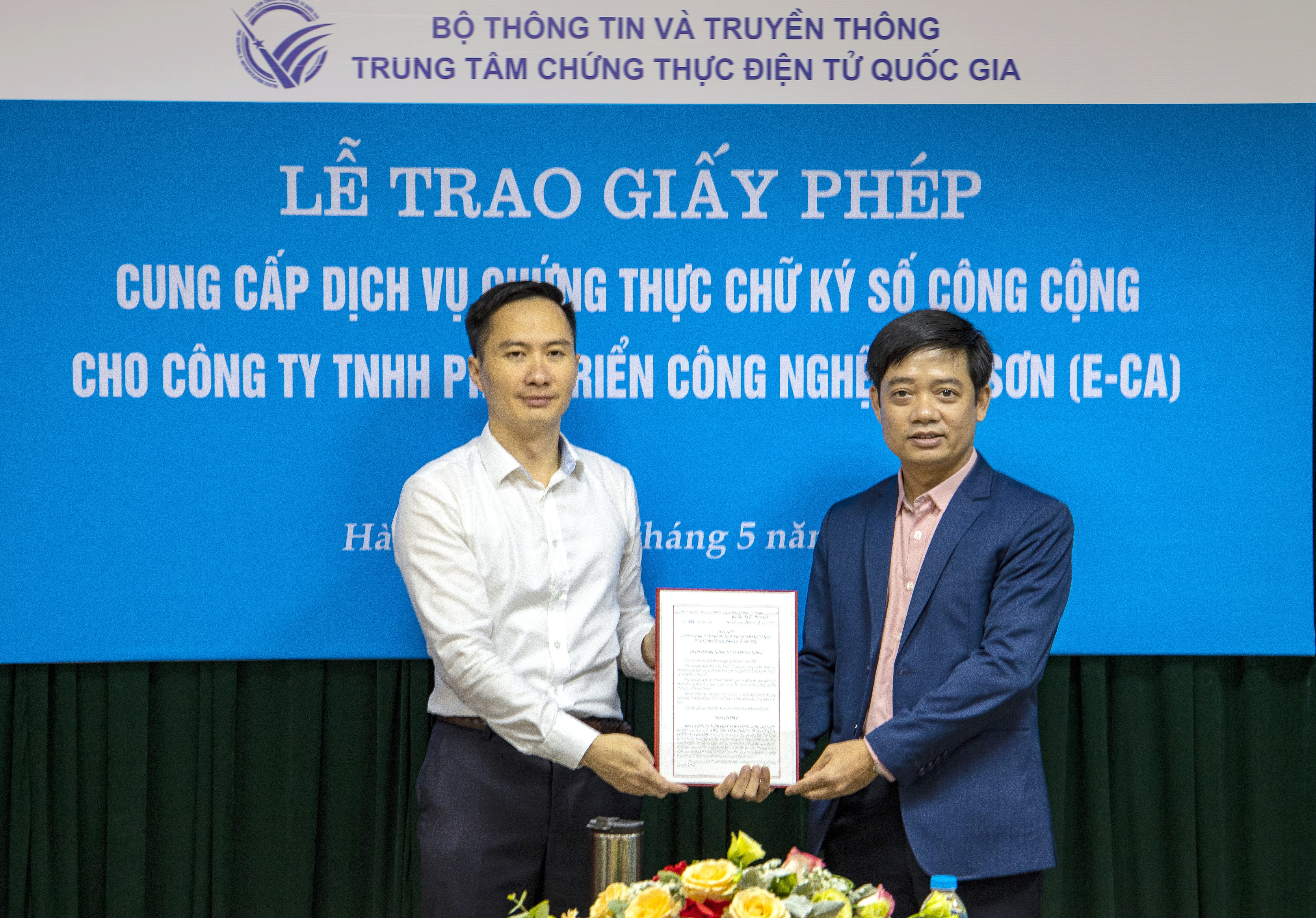  ThaisonSoft chính thức trở thành nhà cung cấp dịch vụ chứng thực chữ ký số công cộng